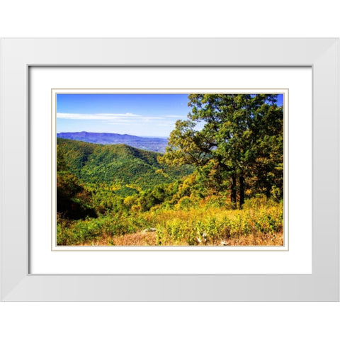 Approaching Autumn III White Modern Wood Framed Art Print with Double Matting by Hausenflock, Alan