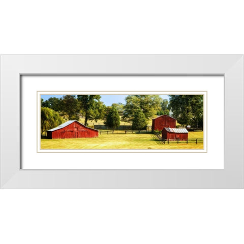 Louisa County I White Modern Wood Framed Art Print with Double Matting by Hausenflock, Alan
