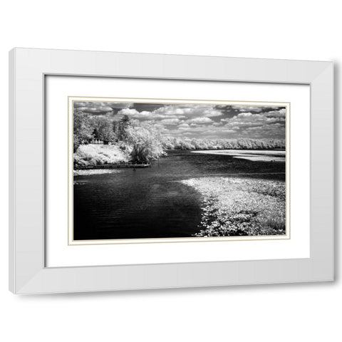 Spring on the Mattaponi II White Modern Wood Framed Art Print with Double Matting by Hausenflock, Alan
