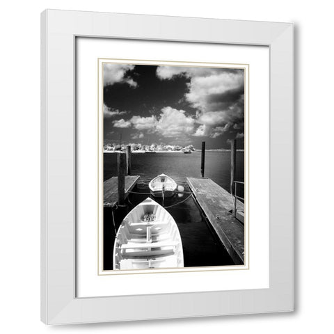 Summer on Taylors Creek II White Modern Wood Framed Art Print with Double Matting by Hausenflock, Alan