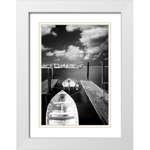 Summer on Taylors Creek II White Modern Wood Framed Art Print with Double Matting by Hausenflock, Alan
