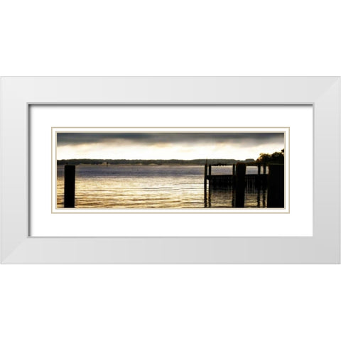 Foreboding Sunrise II White Modern Wood Framed Art Print with Double Matting by Hausenflock, Alan