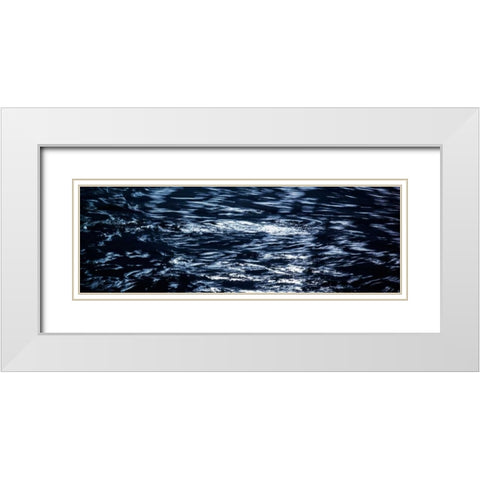 Ebb Tide II White Modern Wood Framed Art Print with Double Matting by Hausenflock, Alan