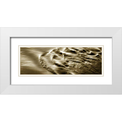 Rippling Waters II White Modern Wood Framed Art Print with Double Matting by Hausenflock, Alan