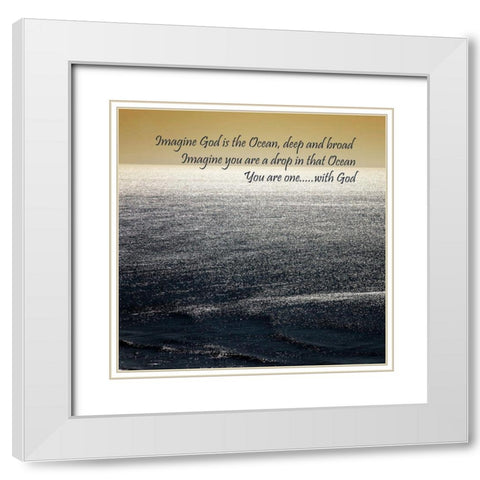 Gods Ocean White Modern Wood Framed Art Print with Double Matting by Hausenflock, Alan