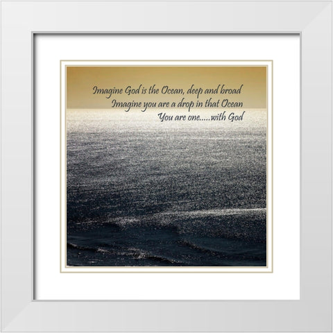 Gods Ocean White Modern Wood Framed Art Print with Double Matting by Hausenflock, Alan