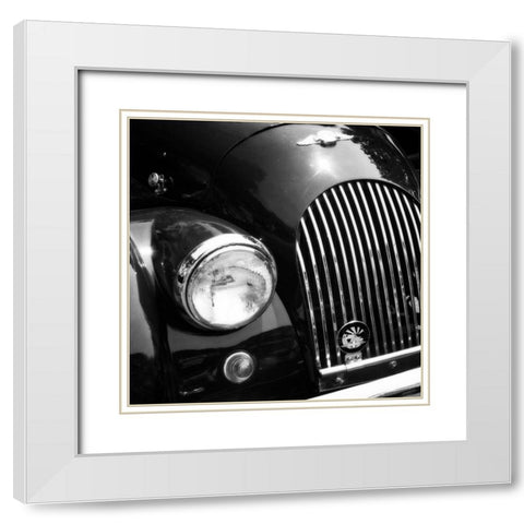 Vintage Roadster I White Modern Wood Framed Art Print with Double Matting by Hausenflock, Alan