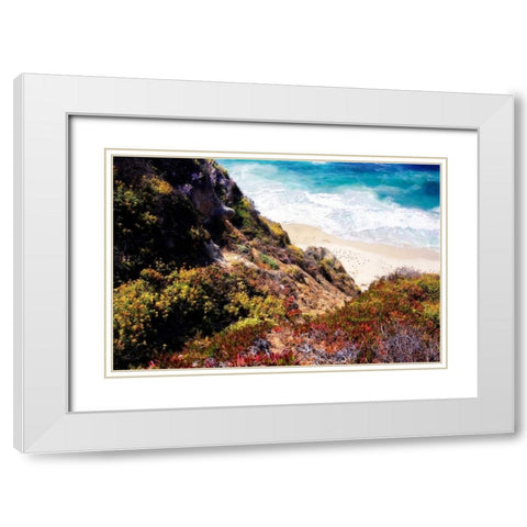 Garrapata Highlands I White Modern Wood Framed Art Print with Double Matting by Hausenflock, Alan