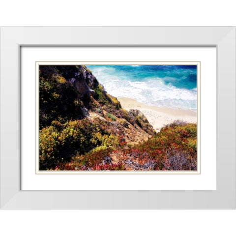 Garrapata Highlands I White Modern Wood Framed Art Print with Double Matting by Hausenflock, Alan