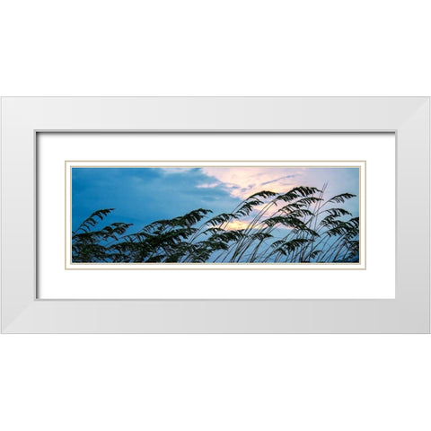Stormy Beach I White Modern Wood Framed Art Print with Double Matting by Hausenflock, Alan