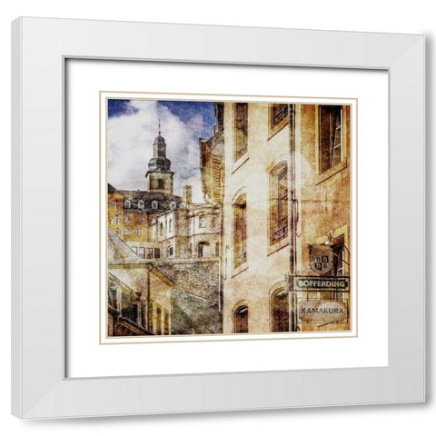 Old Luxembourg White Modern Wood Framed Art Print with Double Matting by Hausenflock, Alan