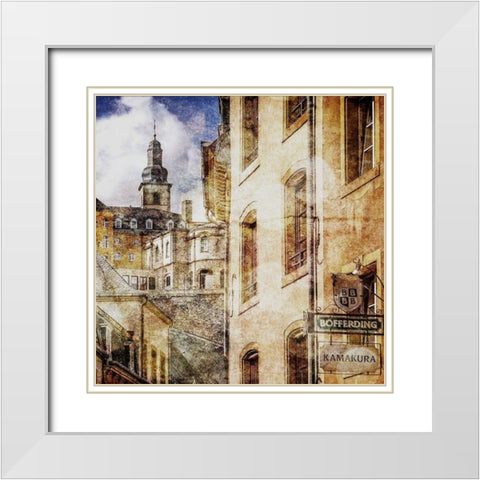 Old Luxembourg White Modern Wood Framed Art Print with Double Matting by Hausenflock, Alan