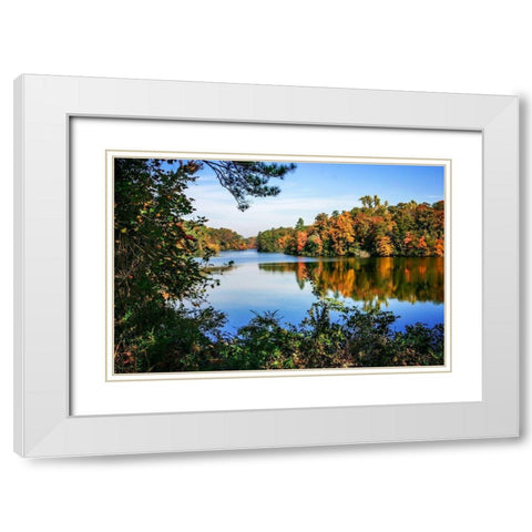 November on Lake Powell White Modern Wood Framed Art Print with Double Matting by Hausenflock, Alan