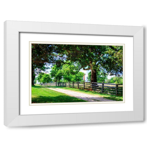 A Time Gone By White Modern Wood Framed Art Print with Double Matting by Hausenflock, Alan