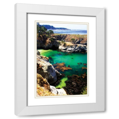 China Cove I White Modern Wood Framed Art Print with Double Matting by Hausenflock, Alan