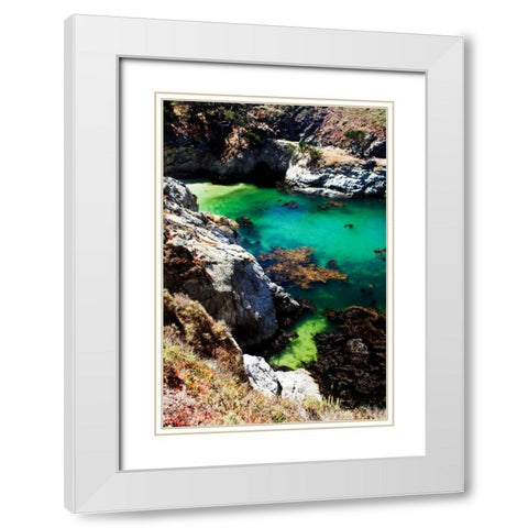 China Cove II White Modern Wood Framed Art Print with Double Matting by Hausenflock, Alan