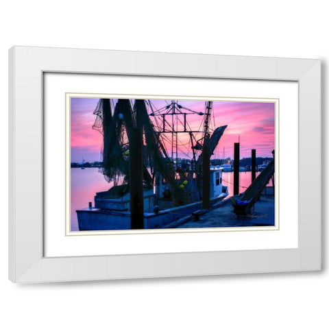 A Long Day Comming White Modern Wood Framed Art Print with Double Matting by Hausenflock, Alan