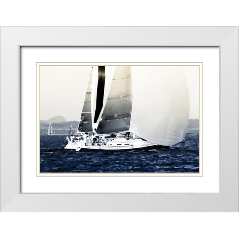 Ready for the Race I White Modern Wood Framed Art Print with Double Matting by Hausenflock, Alan