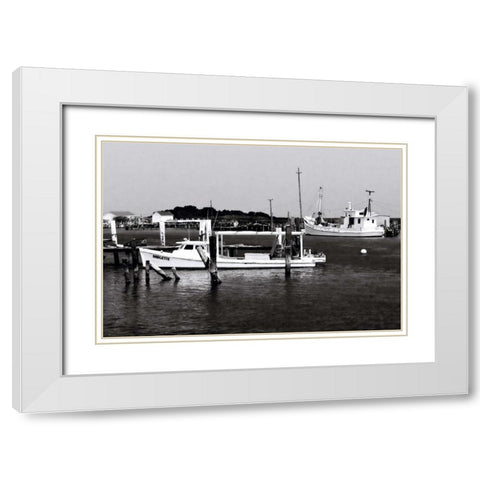 Tangier Island III White Modern Wood Framed Art Print with Double Matting by Hausenflock, Alan