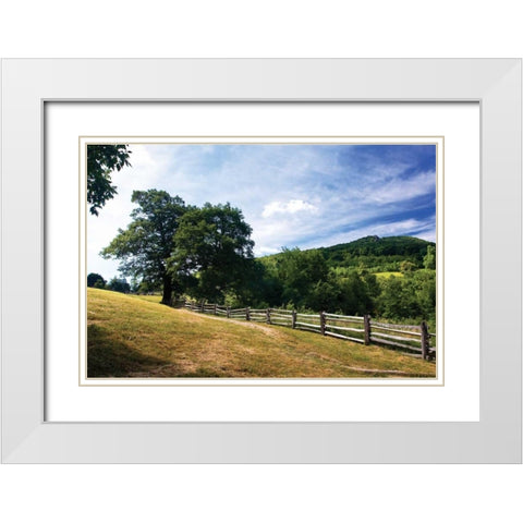 Humpback Mountain White Modern Wood Framed Art Print with Double Matting by Hausenflock, Alan