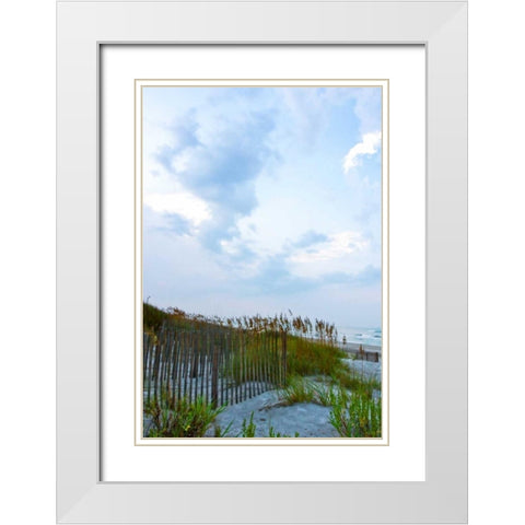 Early Morning in the Dunes VI White Modern Wood Framed Art Print with Double Matting by Hausenflock, Alan