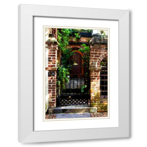 Charleston Hideaway I White Modern Wood Framed Art Print with Double Matting by Hausenflock, Alan