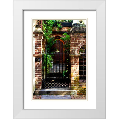 Charleston Hideaway I White Modern Wood Framed Art Print with Double Matting by Hausenflock, Alan