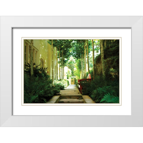 Cool Shade White Modern Wood Framed Art Print with Double Matting by Hausenflock, Alan