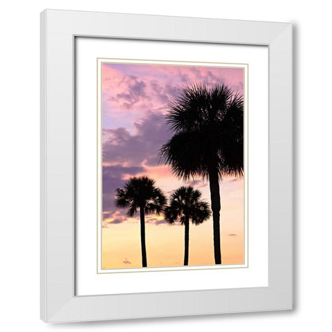 San Marcos Sunset VI White Modern Wood Framed Art Print with Double Matting by Hausenflock, Alan