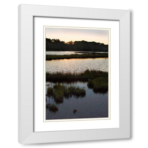 Captains Cove I White Modern Wood Framed Art Print with Double Matting by Hausenflock, Alan