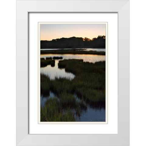 Captains Cove II White Modern Wood Framed Art Print with Double Matting by Hausenflock, Alan