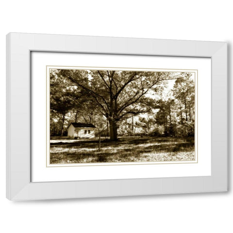 Joes Place I White Modern Wood Framed Art Print with Double Matting by Hausenflock, Alan