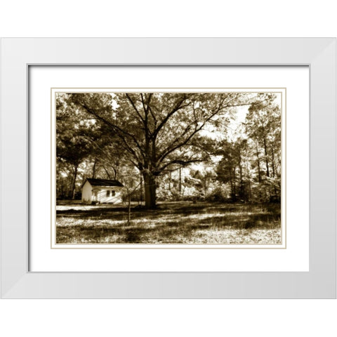 Joes Place I White Modern Wood Framed Art Print with Double Matting by Hausenflock, Alan