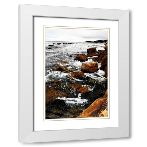 Sand Hill Cove II White Modern Wood Framed Art Print with Double Matting by Hausenflock, Alan