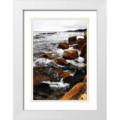 Sand Hill Cove II White Modern Wood Framed Art Print with Double Matting by Hausenflock, Alan