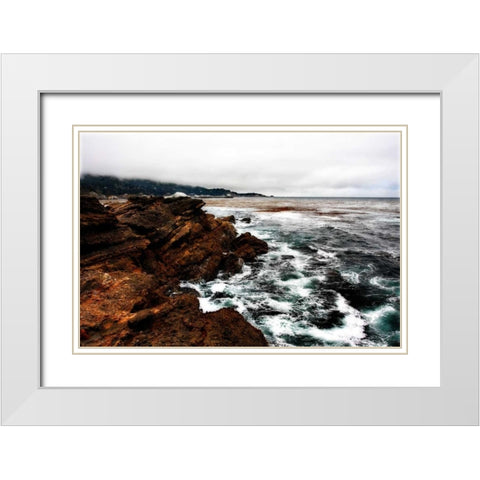 Sand Hill Cove III White Modern Wood Framed Art Print with Double Matting by Hausenflock, Alan