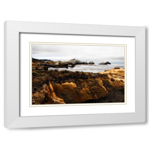 Sand Hill Cove IV White Modern Wood Framed Art Print with Double Matting by Hausenflock, Alan