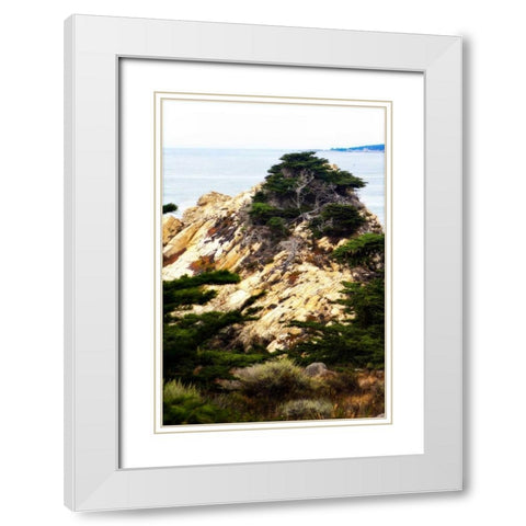 North Point III White Modern Wood Framed Art Print with Double Matting by Hausenflock, Alan