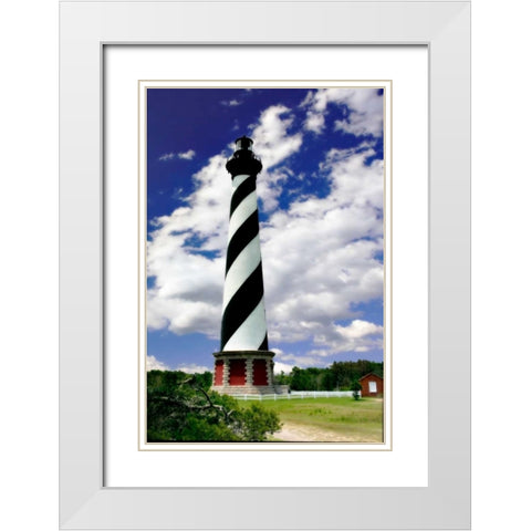 Cape Hatters Light White Modern Wood Framed Art Print with Double Matting by Hausenflock, Alan