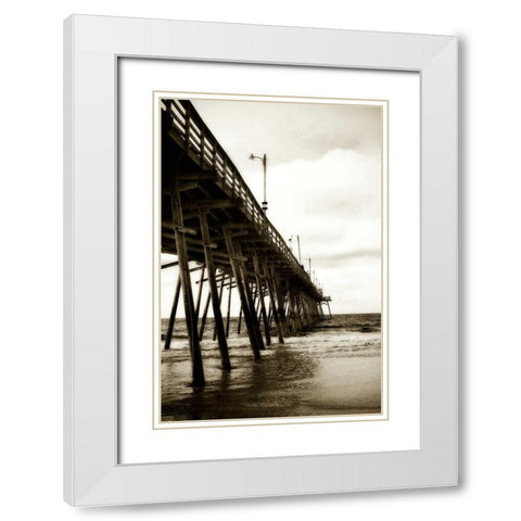 Triple S Pier II White Modern Wood Framed Art Print with Double Matting by Hausenflock, Alan