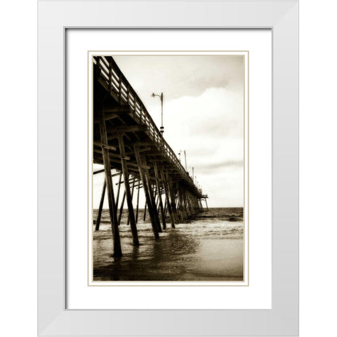 Triple S Pier II White Modern Wood Framed Art Print with Double Matting by Hausenflock, Alan