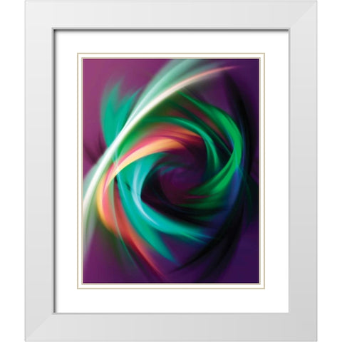 Birds Nest White Modern Wood Framed Art Print with Double Matting by Hausenflock, Alan