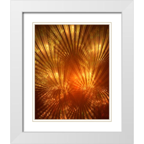 Scalloped Fantasy White Modern Wood Framed Art Print with Double Matting by Hausenflock, Alan