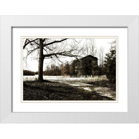 Yesterday II White Modern Wood Framed Art Print with Double Matting by Hausenflock, Alan