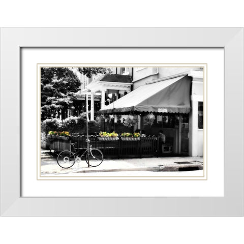 Neighborhood Diner I White Modern Wood Framed Art Print with Double Matting by Hausenflock, Alan