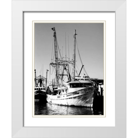 The Darrow Jordan White Modern Wood Framed Art Print with Double Matting by Hausenflock, Alan