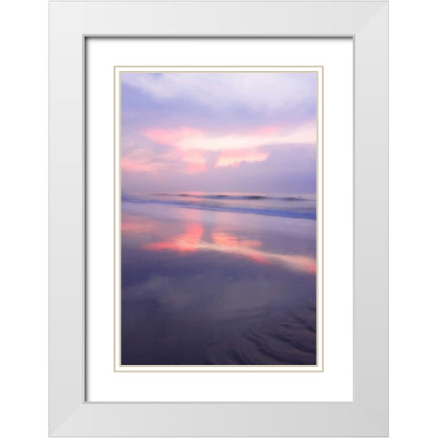 Wrightsville Sunrise I White Modern Wood Framed Art Print with Double Matting by Hausenflock, Alan