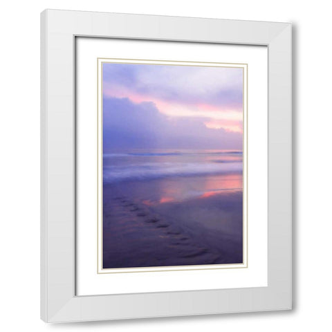 Wrightsville Sunrise II White Modern Wood Framed Art Print with Double Matting by Hausenflock, Alan