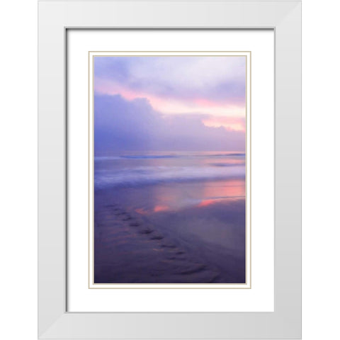 Wrightsville Sunrise II White Modern Wood Framed Art Print with Double Matting by Hausenflock, Alan