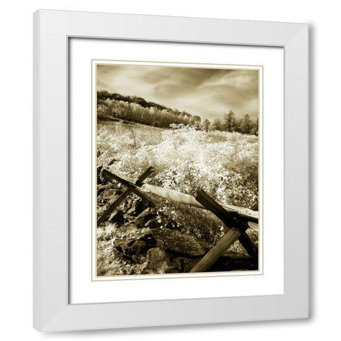 Autumn Ridge I White Modern Wood Framed Art Print with Double Matting by Hausenflock, Alan